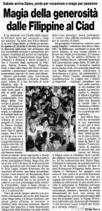 Magia della generosità dalle Filippine al Ciad