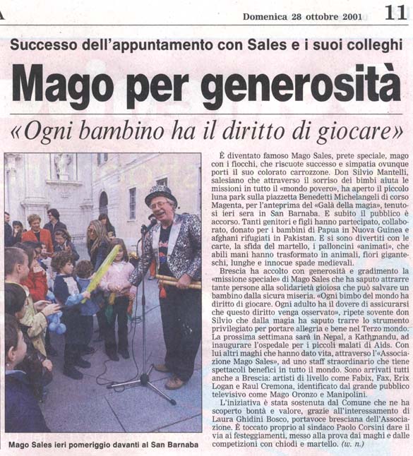 Ritaglio: Mago per generosità