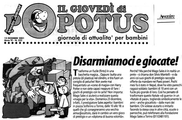 Ritaglio: Disarmiamoci e giocate!