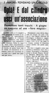 Oplà! E dal cilindro uscì un’associazione