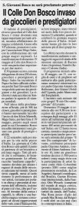 Il Colle Don Bosco invaso da giocoglieri e prestigiatori