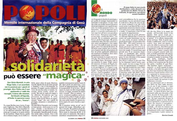 Ritaglio: La solidarietà può essere "magica"