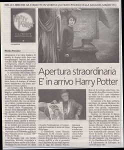 Apertura straordinaria.E’ in arrivo Harry Potter