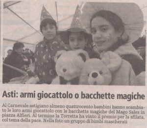 Asti:armi giocattolo o bacchette magiche