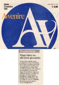 Mago Sales: no alle armi-giocattolo