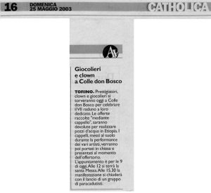 Giocolieri e clown al Colle don Bosco