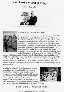 The magic of father Mantelli