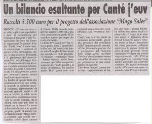 Un bilancio esaltante per Cantè j’euv
