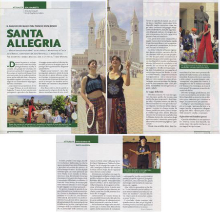 Ritaglio: IL RADUNO DEI MAGHI NEL PAESE DI DON BOSCO SANTA ALLERIA
