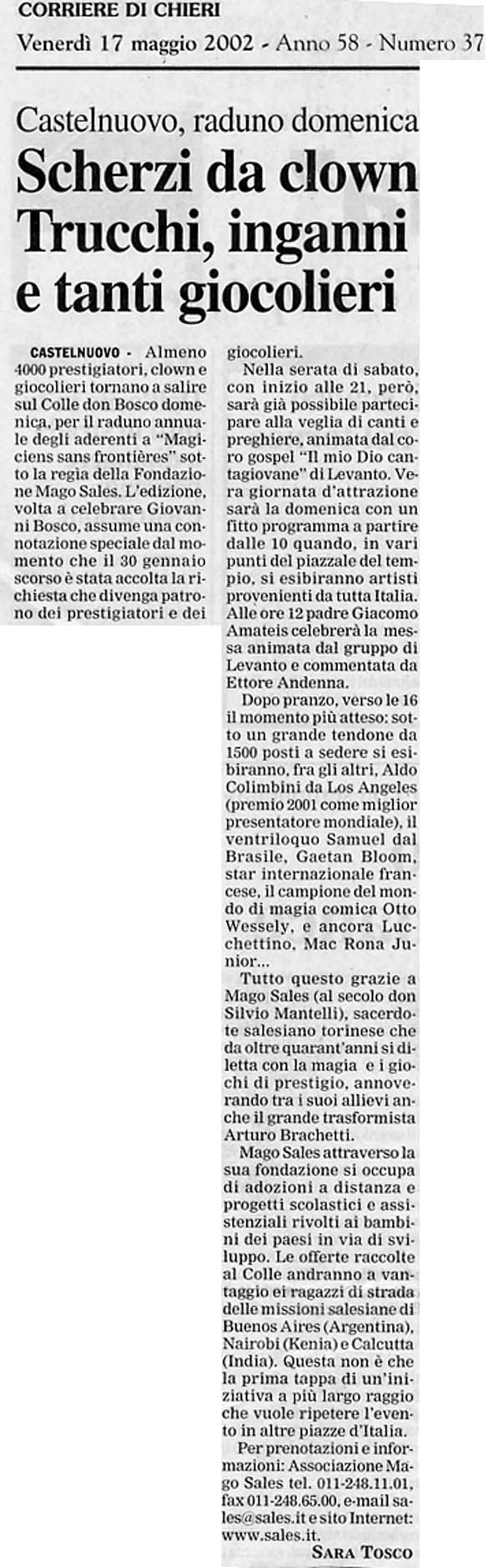 Ritaglio: Scherzi da clown. Trucchi, inganni e tanti giocoglieri