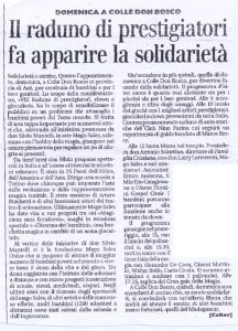 Il raduno di prestigiatori fa apparire la solidarietà