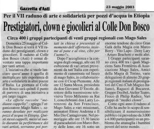 Prestigiatori, clown e giocoglieri al Colle Don Bosco