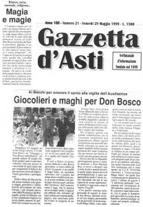 Giocolieri e naghi per Don Bosco
