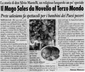 Il Mago Sales da Novello al Terzo Mondo