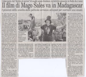 Il film di Mago Sales va in Madagascar