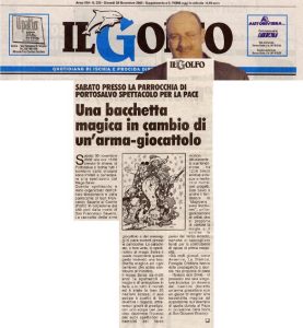 Una bacchetta magica in cambio di un’arma giocattolo