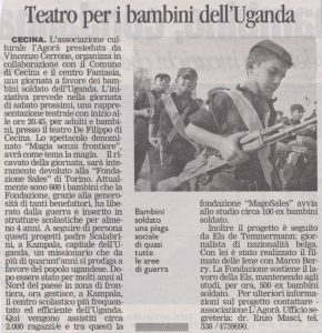Teatro per i bambini dell’uganda