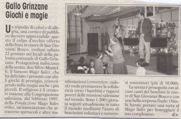 Ritaglio: Gallo Grinzane Giochi e magie