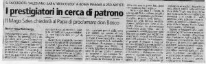 I prestigiatori in cerca in patrono