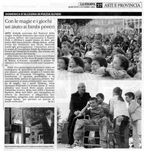 Con le magie e i giochi un aiuto ai bimbi poveri
