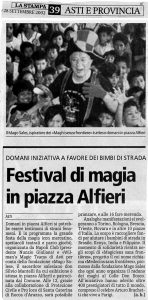 Festival di magia in piazza Alfieri