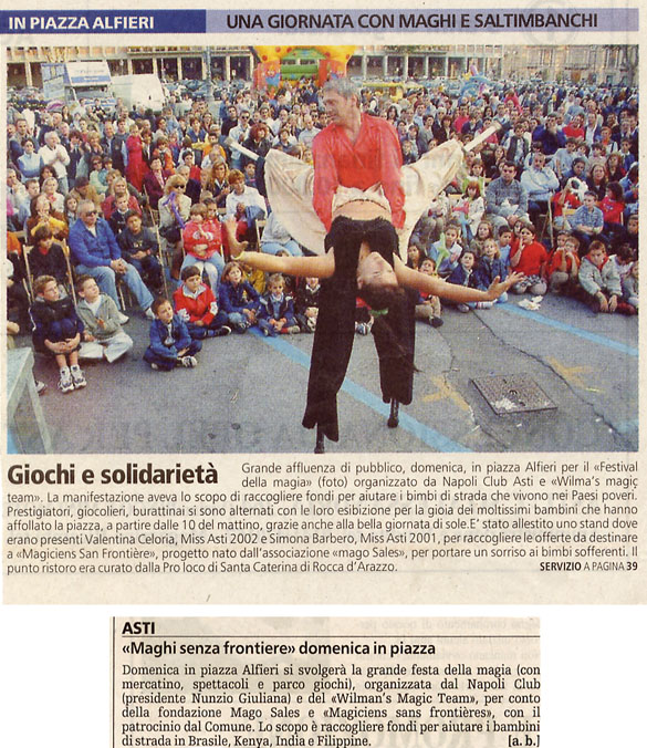 Ritaglio: Giochi e solidarietà