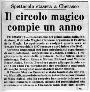 Il circolo magico compie un anno