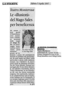 Le “illusioni” del Mago Sales per beneficenza