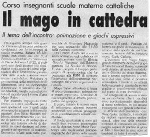 Il mago in cattedra