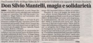 Don Silvio Mantelli,magia e solidarietà