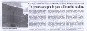 In processione per la pace e i bambini soldato