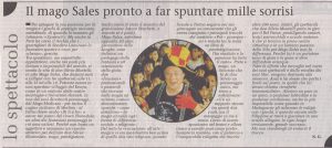 Il Mago Sales pronto a far spuntare mille sorrisi