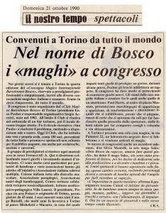 Nel nome di Bosco i “maghi” a congresso