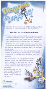 Disarmo dei bambini