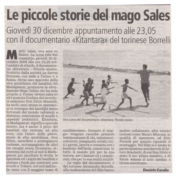 Ritaglio: Le piccole storie del Mago Sales