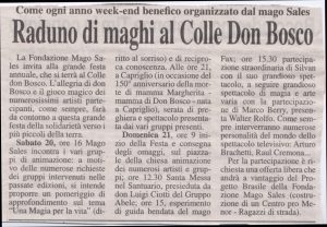 Raduno di maghi al Colle Don Bosco