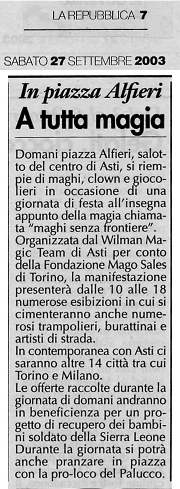 Ritaglio: A tutta magia