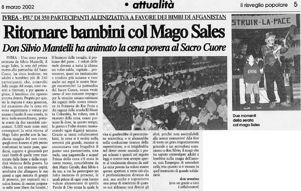 Ritaglio: Ritornare bambini col Mago Sales