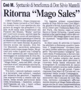 Ritorna “Mago Sales”