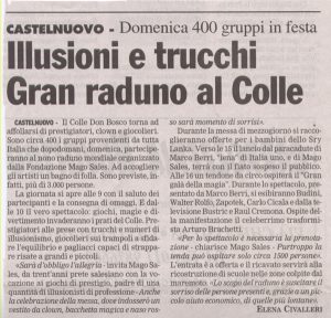 Illusioni e trucchi Gran raduno al Colle