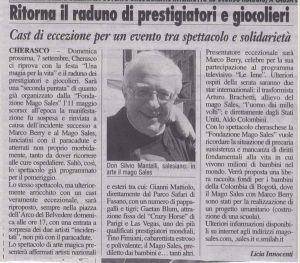Ritorna il raduno di prestigiatori e giocolieri