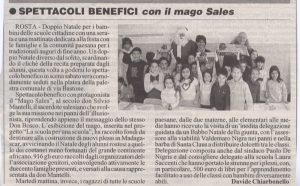 Spettacoli benefici con Mago Sales