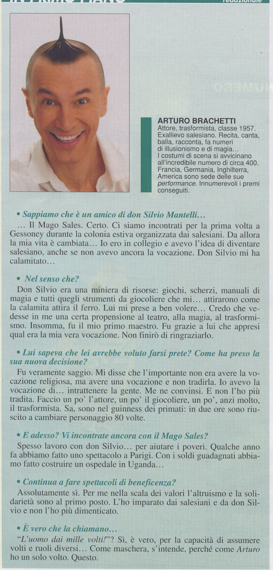 Ritaglio: Arturo Brachetti