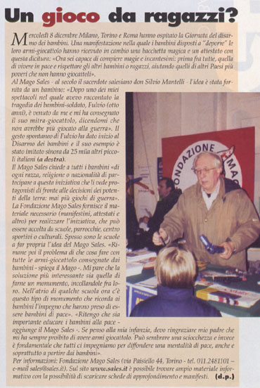 Ritaglio: Un gioco da ragazzi?