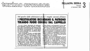 I prestigiatori ricordano il patrono tirando fuori i conigli dal cappello