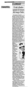 E dal cilindro spunta la tonaca del mago Sales