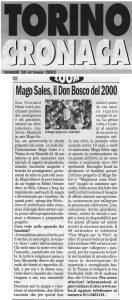 Mago Sales, il Don Bosco del 2000