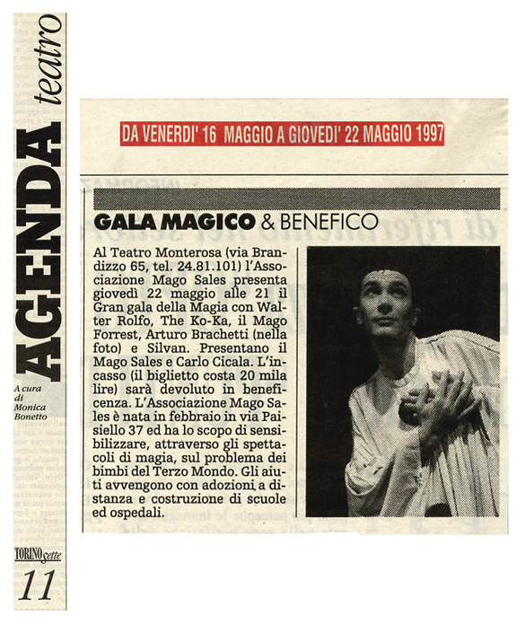 Ritaglio: Gala magico & benefico