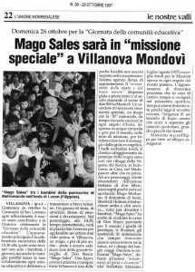 Mago Sales sarà in “missione speciale” a Villanova di Mondovì