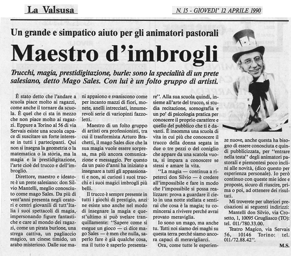 Ritaglio: Maestro d'imbrogli